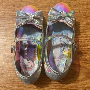 Disney Silver Holographic Kids Dress Shoes